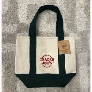 Trader Joe's Mini Tote Bag - Green - New with Tag